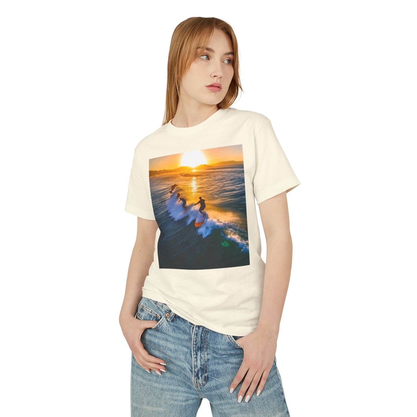 Surfing Heavyweight Tee - Unisex Garment-Dyed Shirt
