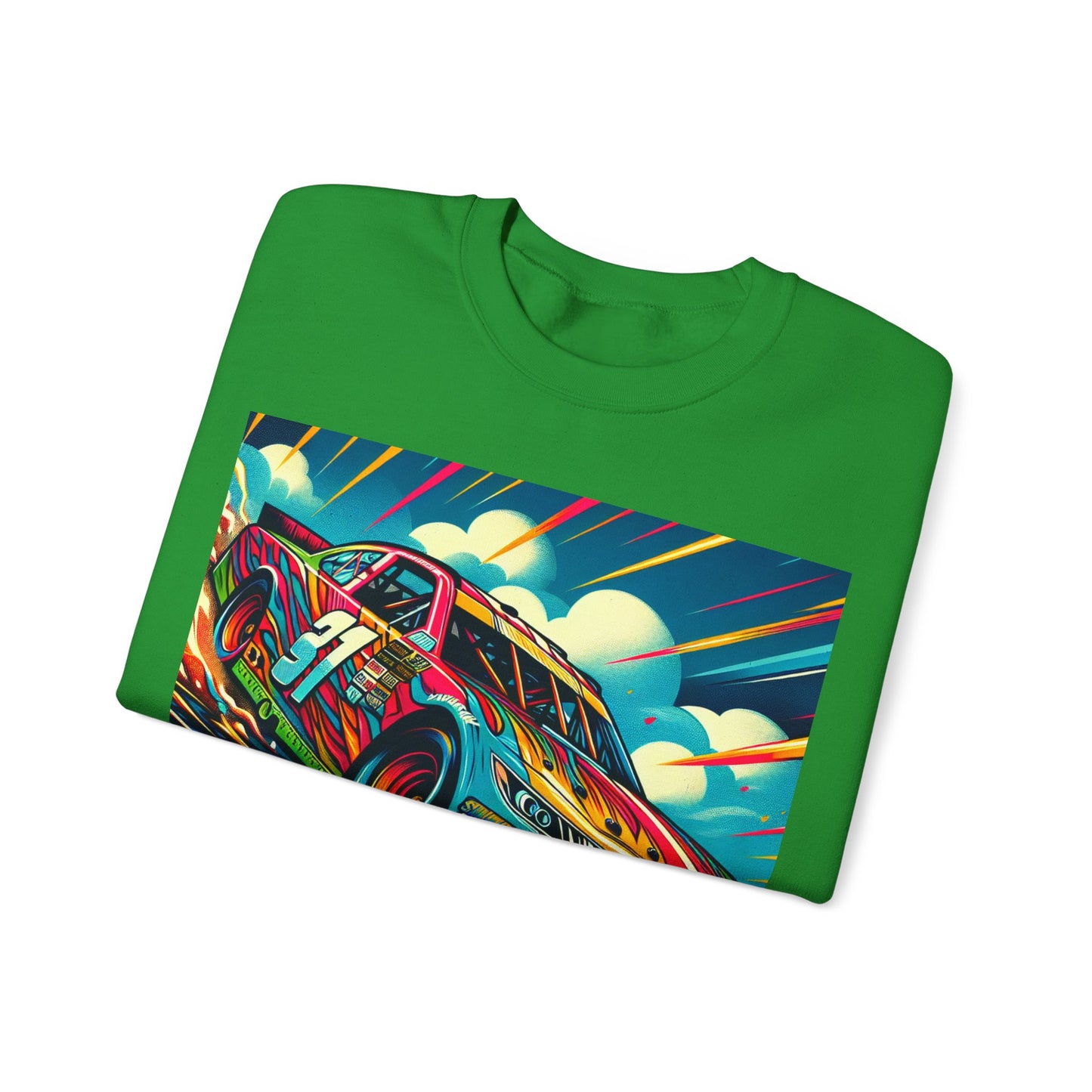 Race Car Crewneck Sweatshirt | Racing Apparel, Unisex Sweatshirt, Nascar Gift, Motorsports Clothing, Car Enthusiasts Sweatshirt