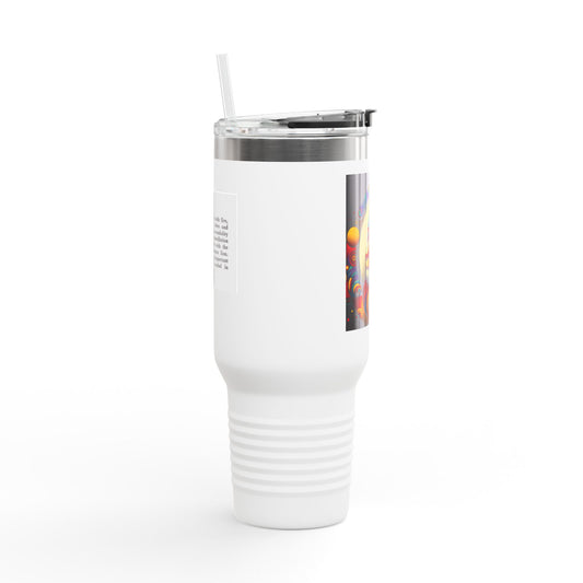 Leo Insulated Travel Mug, 40oz, Perfect for Zodiac Fans, Coffee, Tea, Water