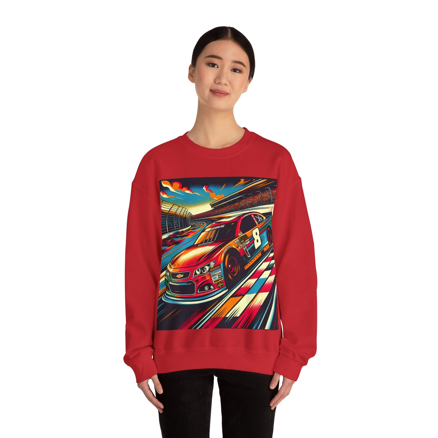 Race Car Crewneck Sweatshirt | Racing Apparel, Unisex Sweatshirt, Nascar Gift, Motorsports Clothing, Car Enthusiasts Sweatshirt