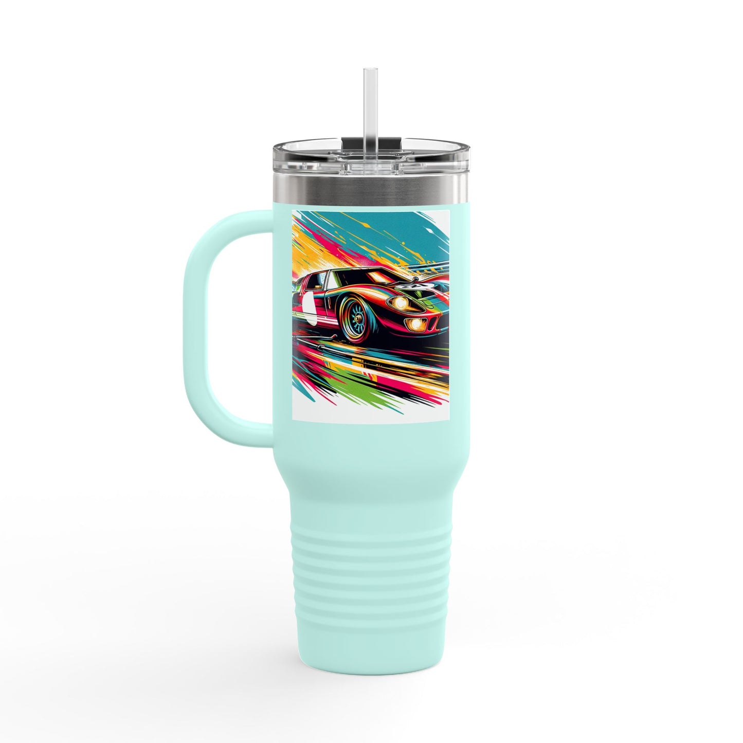 Vintage NASCAR Insulated Travel Mug, 40oz, Perfect for Fans, Sports Events, Coffee, Tea, Water
