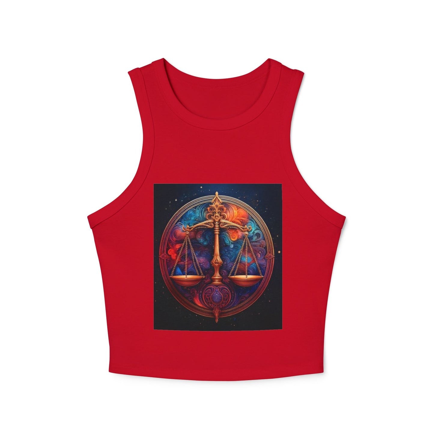 Libra Women's Micro Rib Racer Tank Top