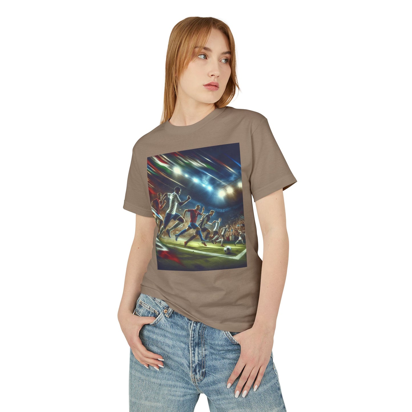 Soccer Heavyweight Tee - Unisex Garment-Dyed Shirt