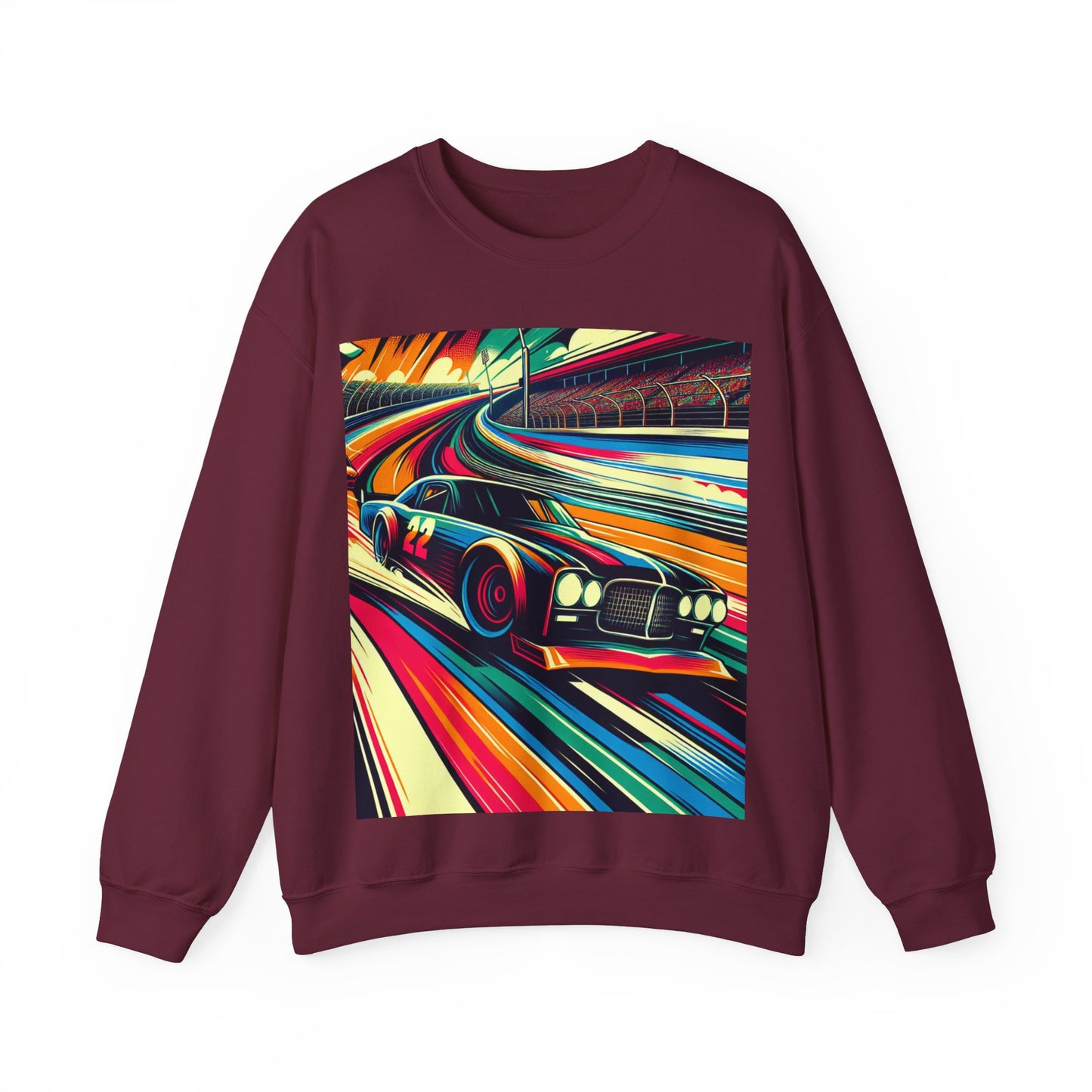 Race Car Crewneck Sweatshirt | Racing Apparel, Unisex Sweatshirt, NASCAR Gift, Motorsports Clothing, Car Enthusiasts Sweatshirt