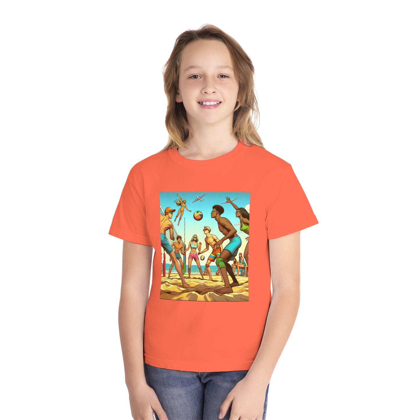 Volleyball Youth Midweight Tee
