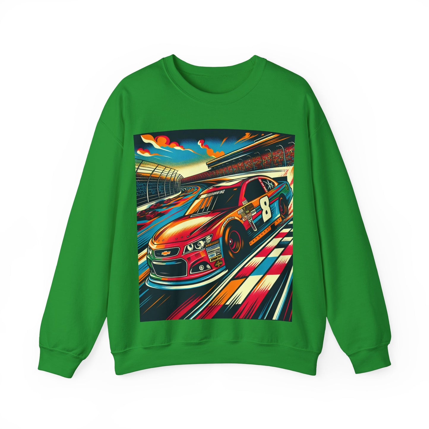 Race Car Crewneck Sweatshirt | Racing Apparel, Unisex Sweatshirt, Nascar Gift, Motorsports Clothing, Car Enthusiasts Sweatshirt
