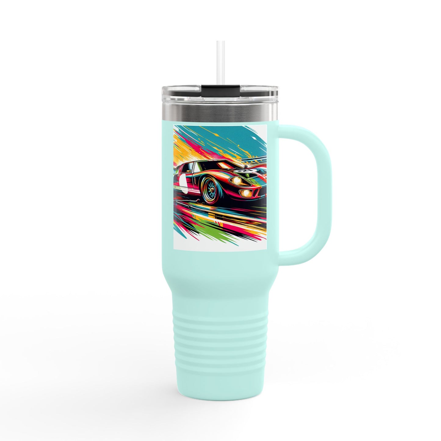 Vintage NASCAR Insulated Travel Mug, 40oz, Perfect for Fans, Sports Events, Coffee, Tea, Water
