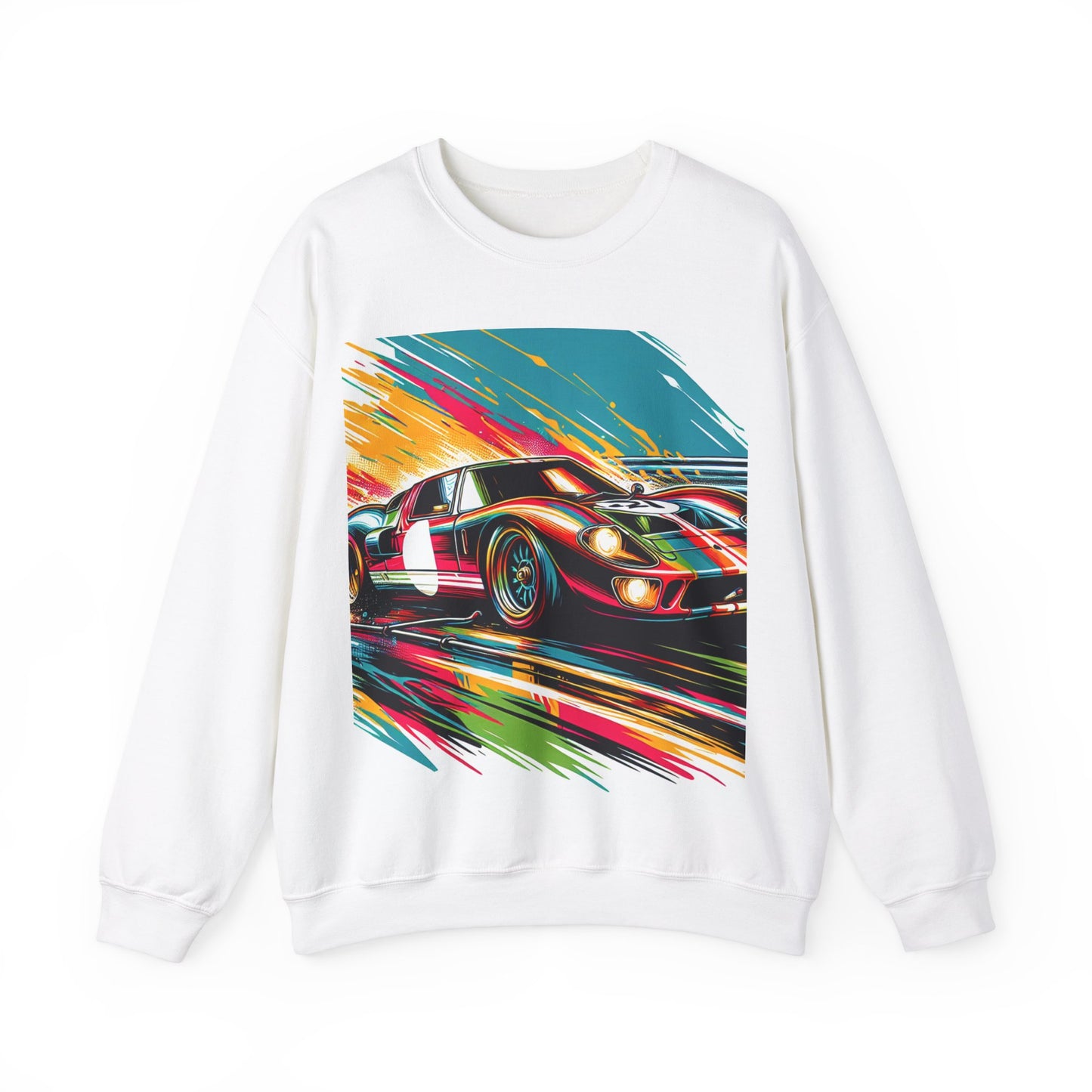 Race Car Crewneck Sweatshirt | Racing Apparel, Unisex Sweatshirt, Nascar Gift, Motorsports Clothing, Car Enthusiasts Sweatshirt