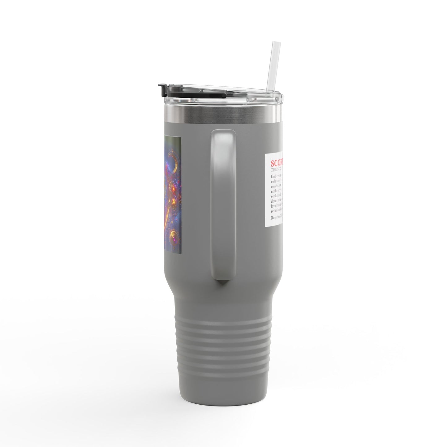 Scorpio Insulated Travel Mug, 40oz, Perfect for Zodiac Fans, Coffee, Tea, Water