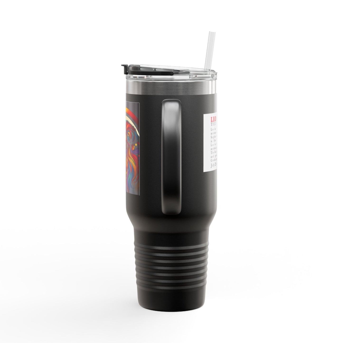Leo Insulated Travel Mug, 40oz, Perfect for Zodiac Fans, Coffee, Tea, Water