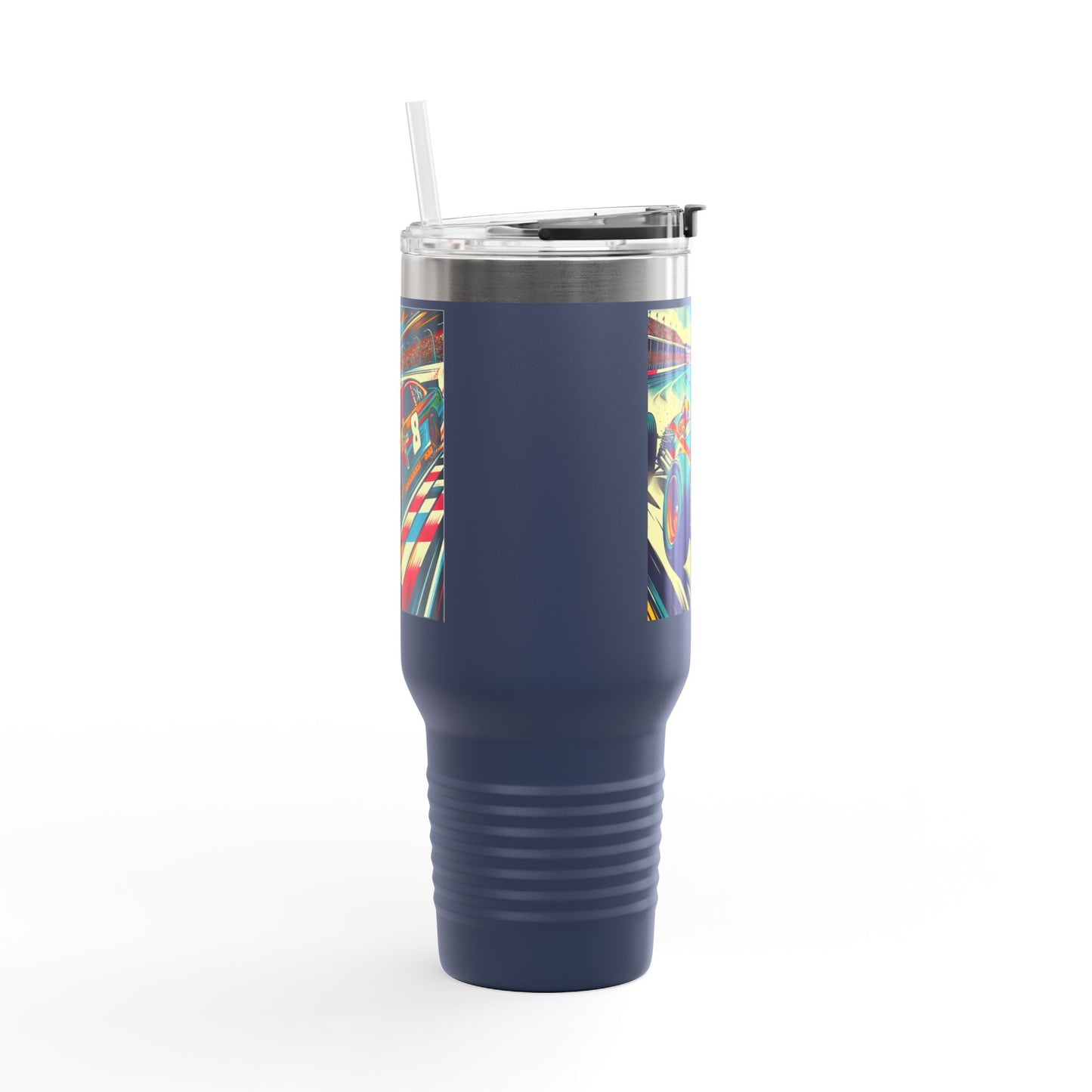Vintage F1 Insulated Travel Mug, 40oz, Perfect for Fans, Sports Events, Coffee, Tea, Water