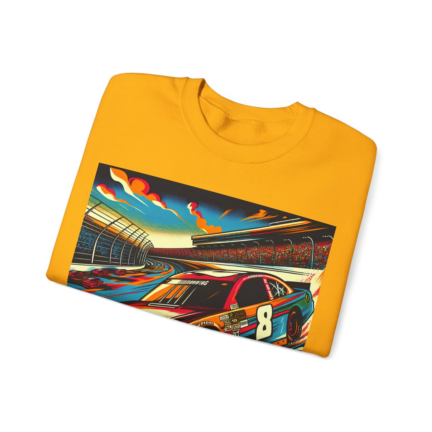 Race Car Crewneck Sweatshirt | Racing Apparel, Unisex Sweatshirt, Nascar Gift, Motorsports Clothing, Car Enthusiasts Sweatshirt