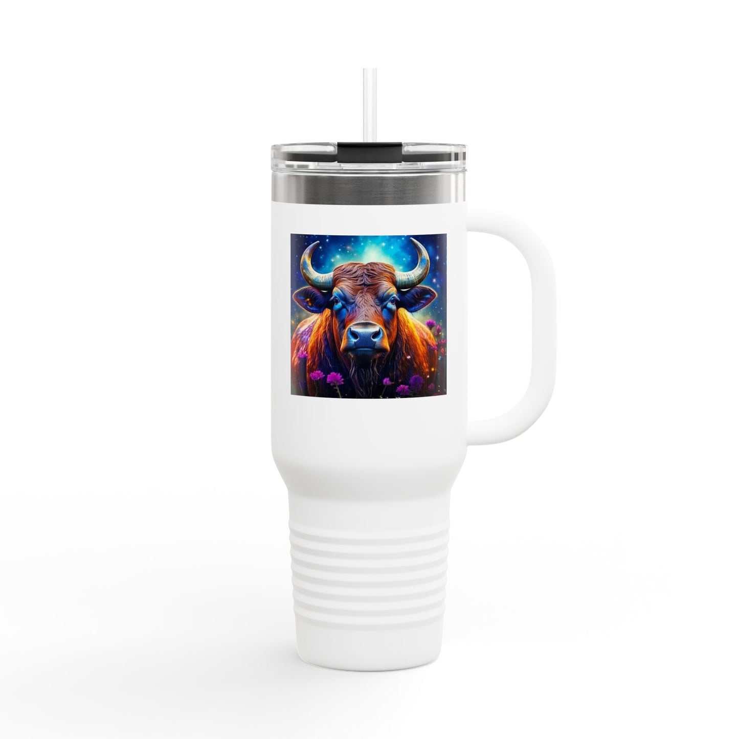 Taurus Insulated Travel Mug, 40oz, Perfect for Zodiac Fans, Coffee, Tea, Water