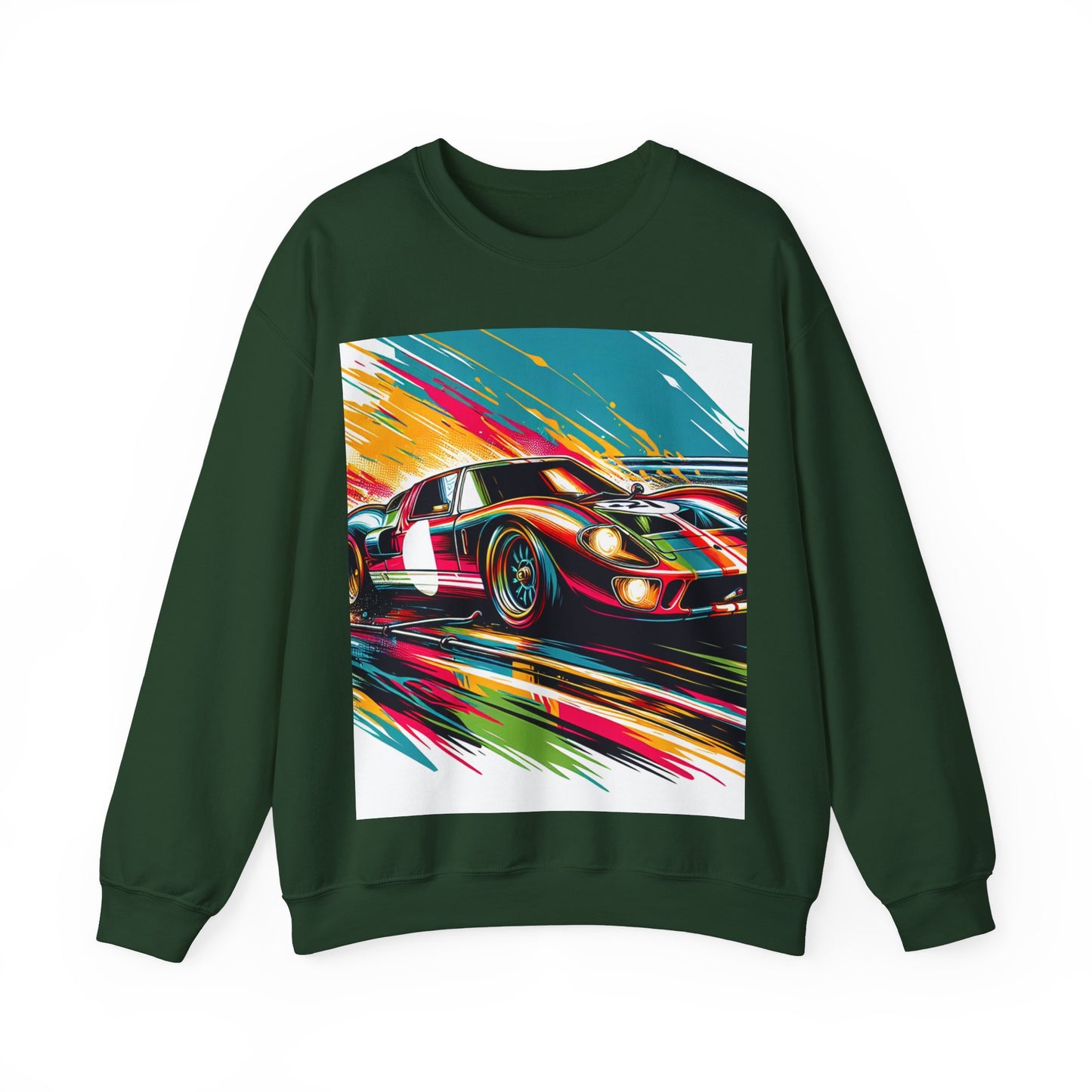 Race Car Crewneck Sweatshirt | Racing Apparel, Unisex Sweatshirt, Nascar Gift, Motorsports Clothing, Car Enthusiasts Sweatshirt