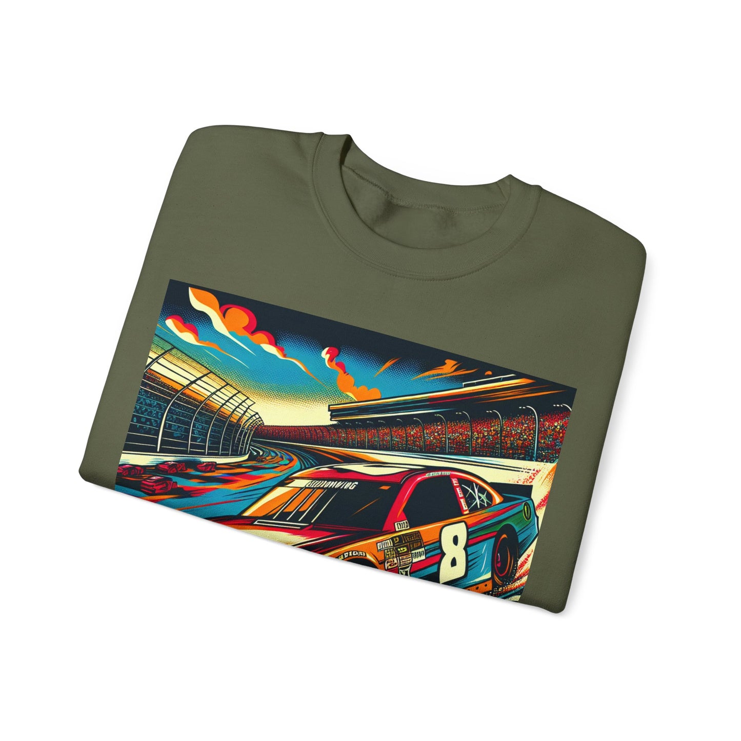 Race Car Crewneck Sweatshirt | Racing Apparel, Unisex Sweatshirt, Nascar Gift, Motorsports Clothing, Car Enthusiasts Sweatshirt