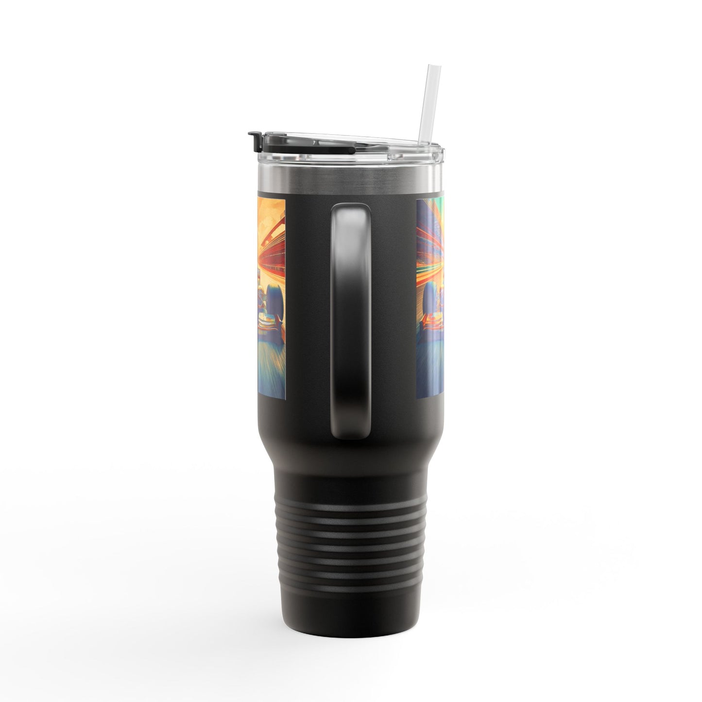 Vintage F1 Insulated Travel Mug, 40oz, Perfect for Fans, Sports Events, Coffee, Tea, Water