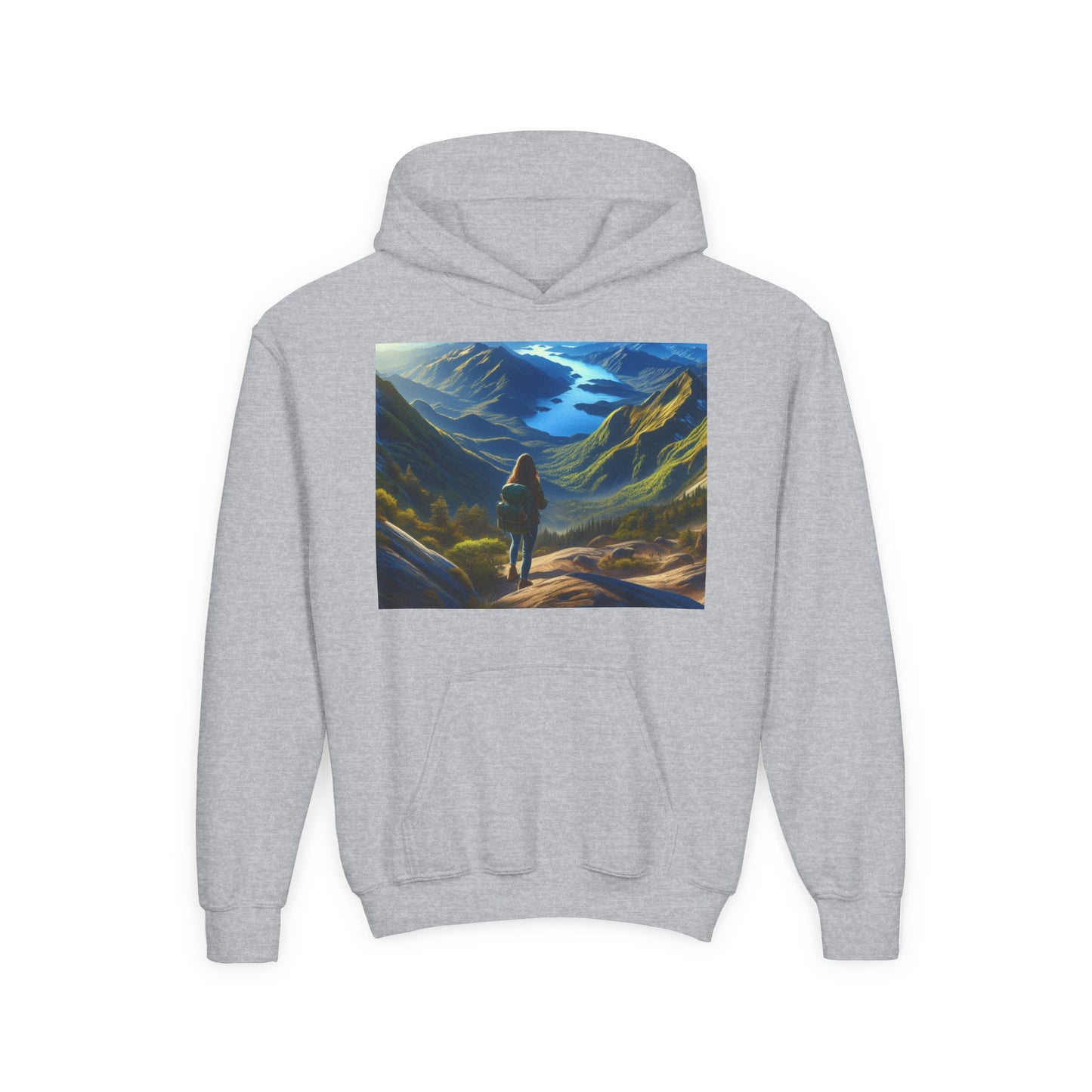 Hiking Youth Hoodie - Heavy Blend Sweatshirt