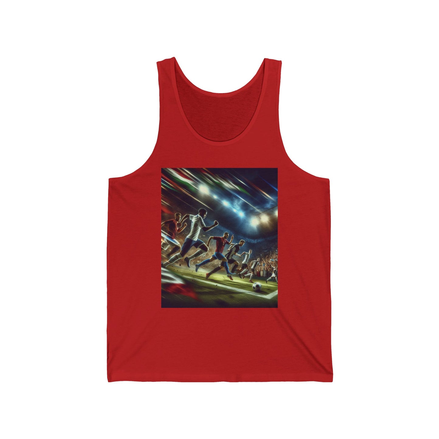 Soccer Unisex Jersey Tank Top - Perfect for Festivals & Casual Wear