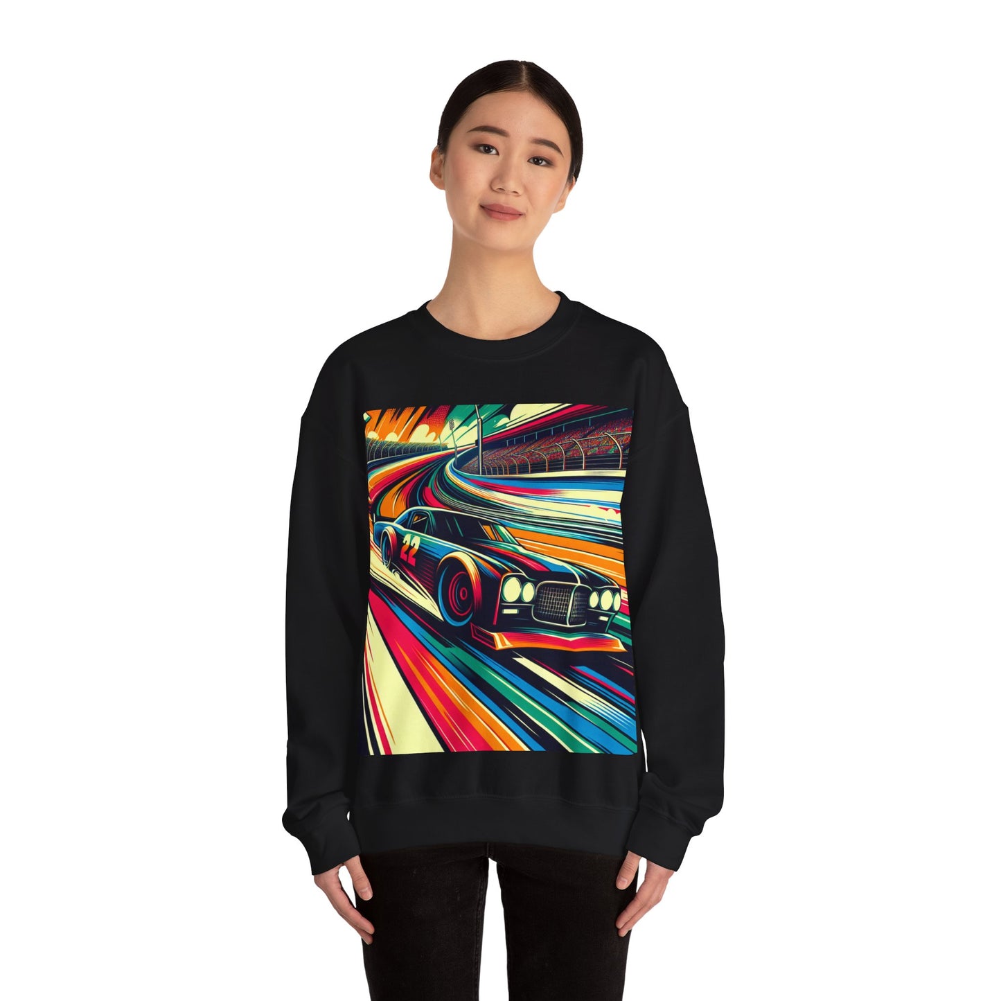 Race Car Crewneck Sweatshirt | Racing Apparel, Unisex Sweatshirt, NASCAR Gift, Motorsports Clothing, Car Enthusiasts Sweatshirt