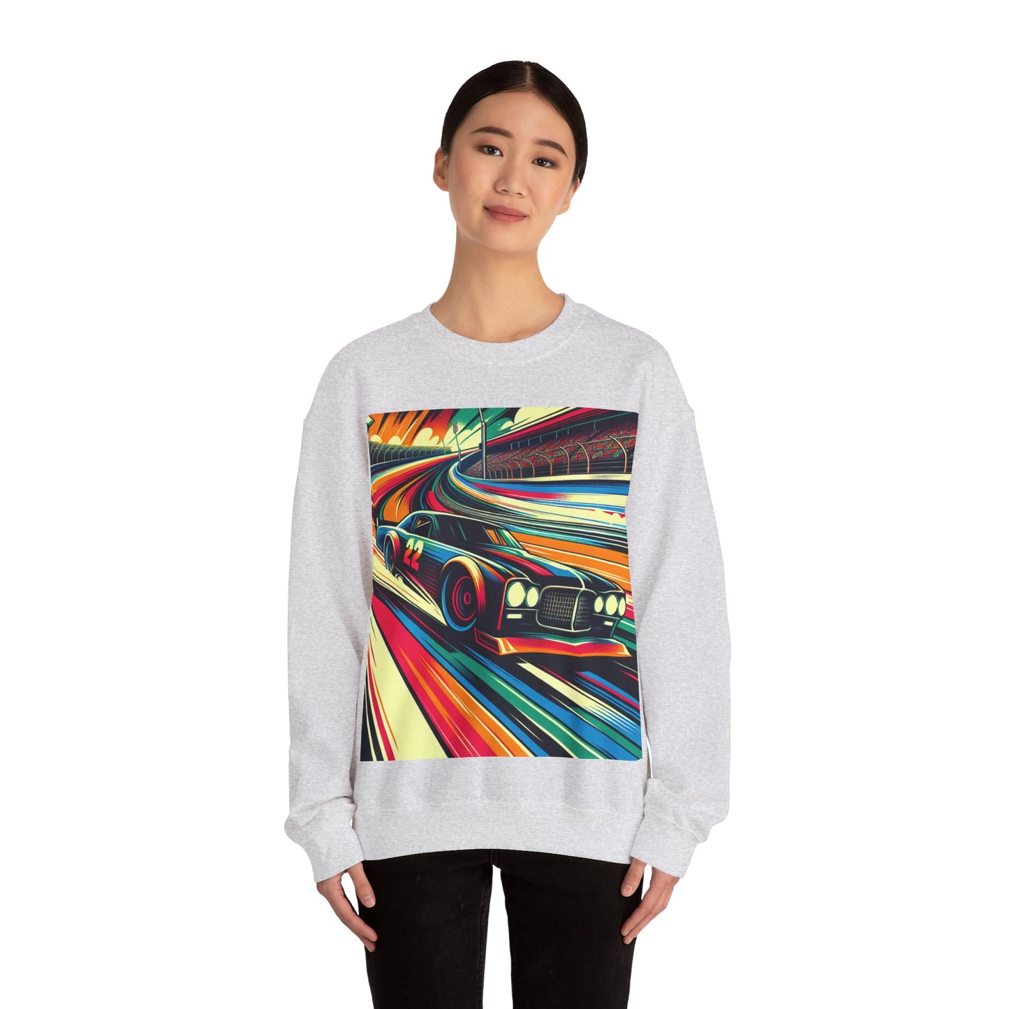 Race Car Crewneck Sweatshirt | Racing Apparel, Unisex Sweatshirt, NASCAR Gift, Motorsports Clothing, Car Enthusiasts Sweatshirt