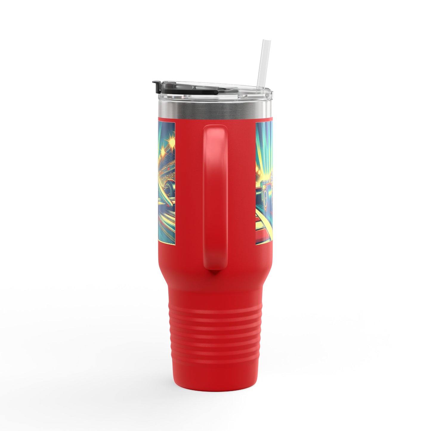 Vintage F1 Insulated Travel Mug, 40oz, Perfect for Fans, Sports Events, Coffee, Tea, Water