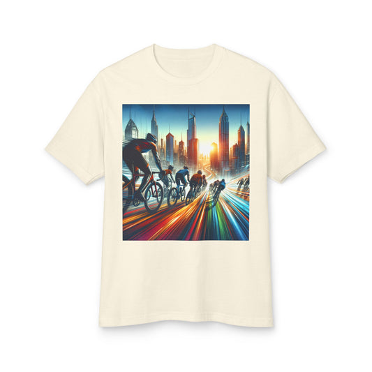 Cycling Heavyweight Tee - Unisex Garment-Dyed Shirt