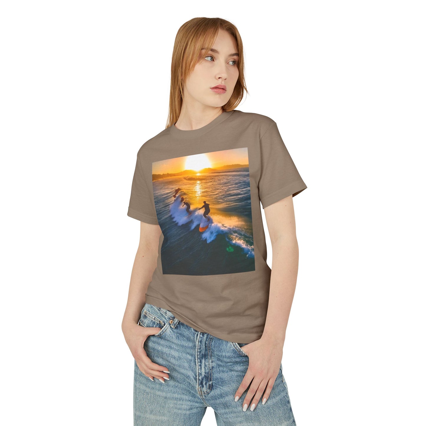 Surfing Heavyweight Tee - Unisex Garment-Dyed Shirt