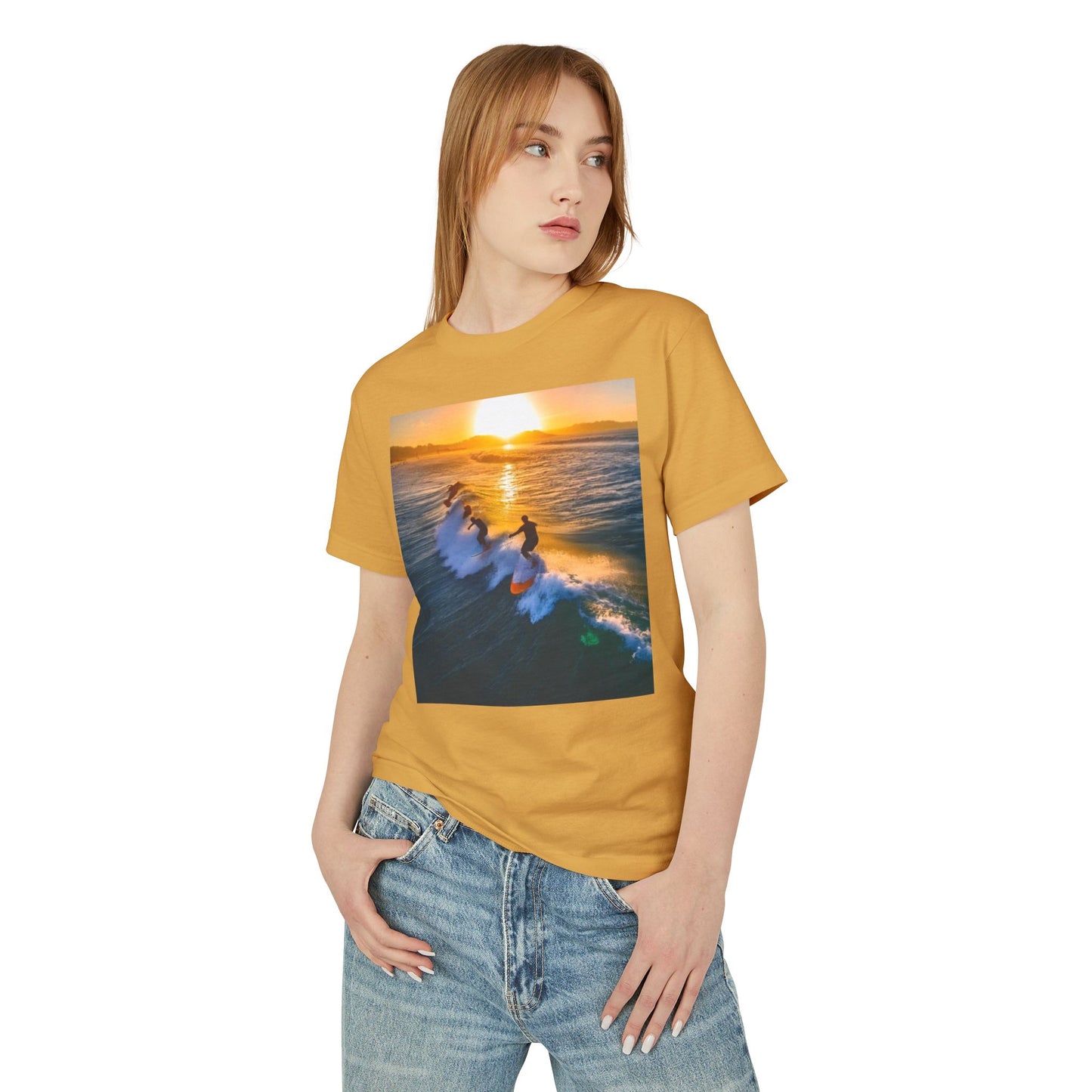 Surfing Heavyweight Tee - Unisex Garment-Dyed Shirt