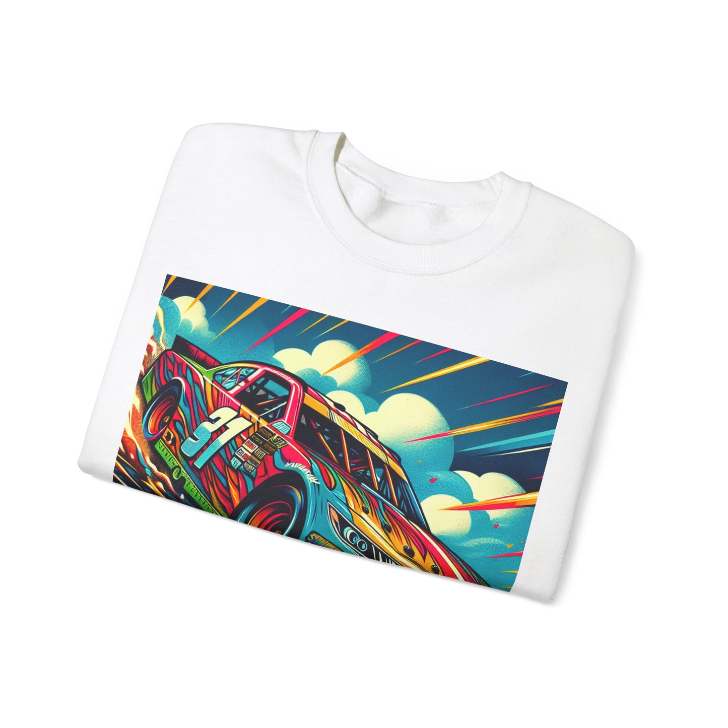 Race Car Crewneck Sweatshirt | Racing Apparel, Unisex Sweatshirt, Nascar Gift, Motorsports Clothing, Car Enthusiasts Sweatshirt