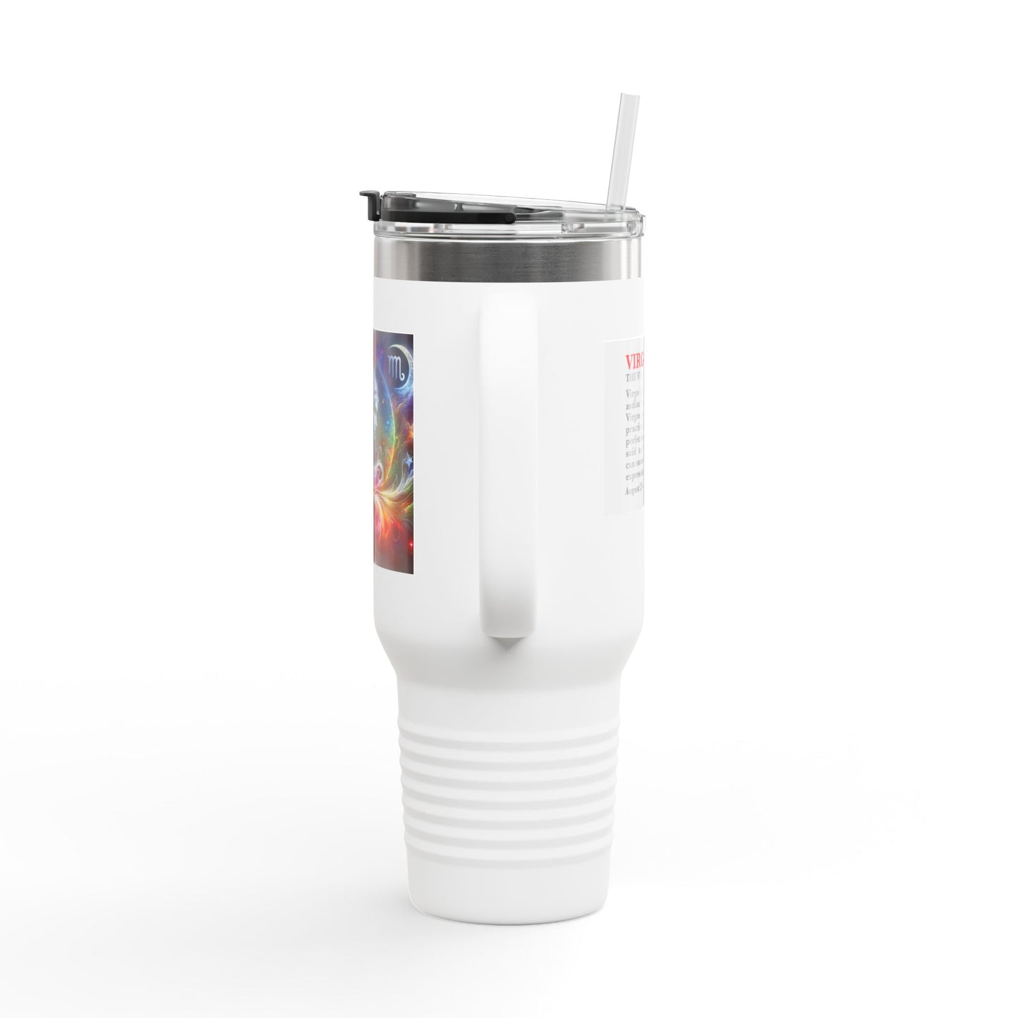 Virgo Insulated Travel Mug, 40oz, Perfect for Zodiac Fans, Coffee, Tea, Water