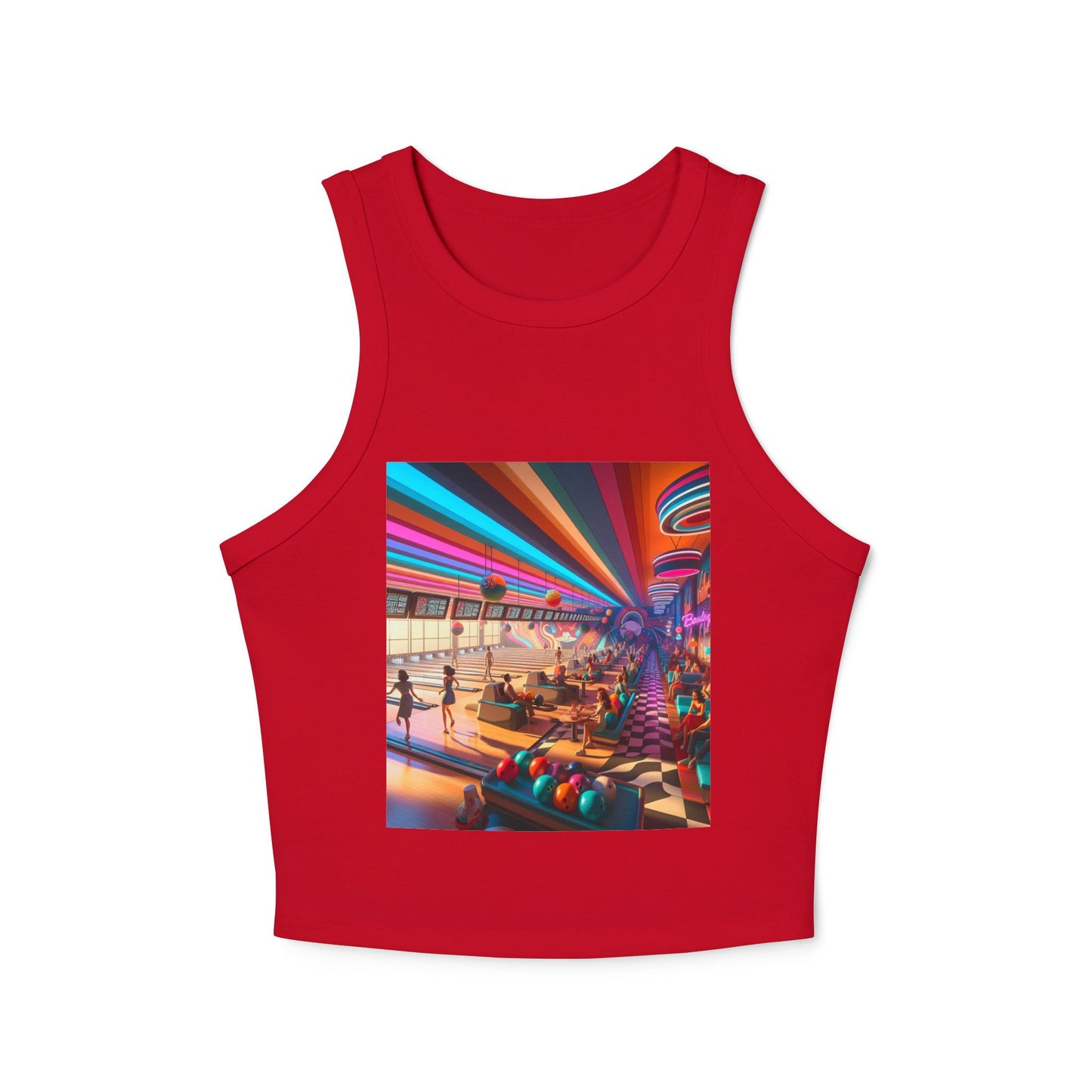 Bowling Women's Micro Rib Racer Tank Top