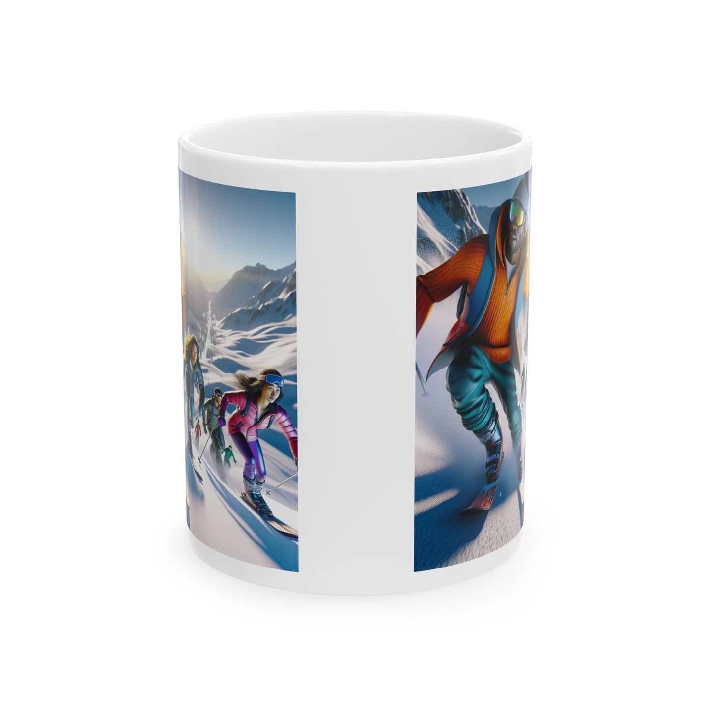 Skiing Ceramic Mug
