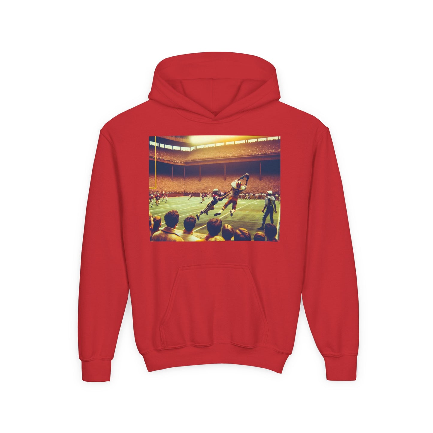 Football Youth Hoodie - Heavy Blend Sweatshirt