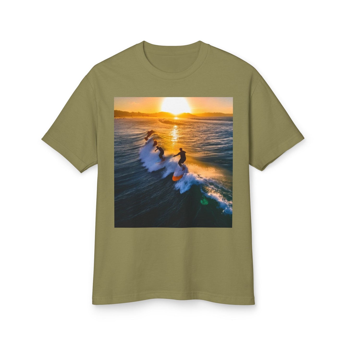 Surfing Heavyweight Tee - Unisex Garment-Dyed Shirt