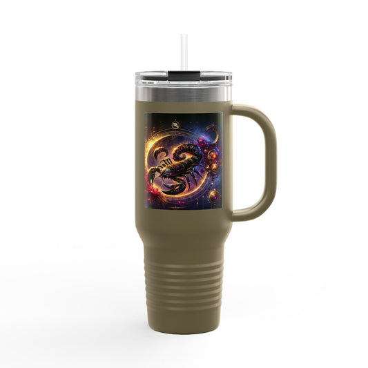 Scorpio Insulated Travel Mug, 40oz, Perfect for Zodiac Fans, Coffee, Tea, Water