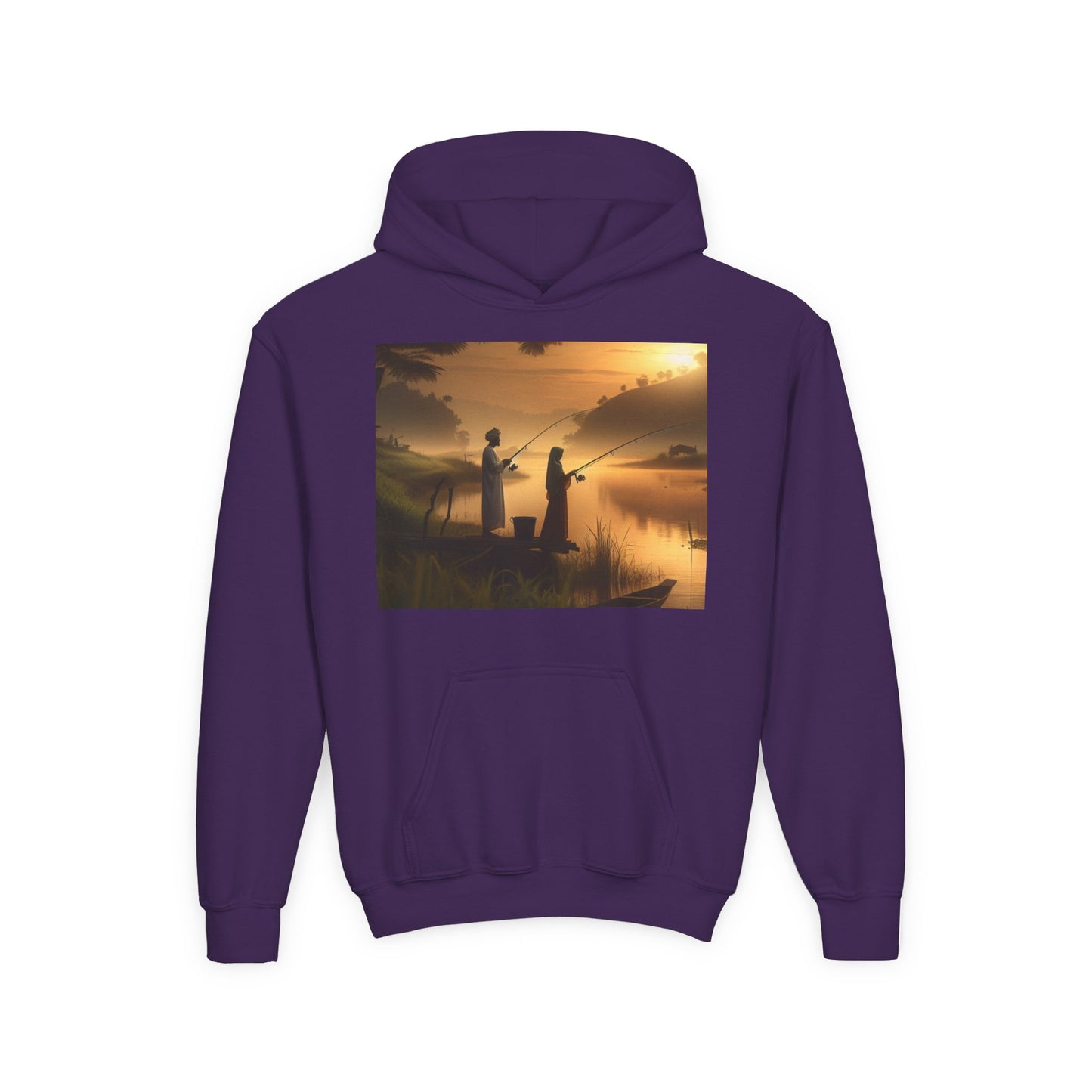 Fishing Youth Hoodie - Heavy Blend Sweatshirt